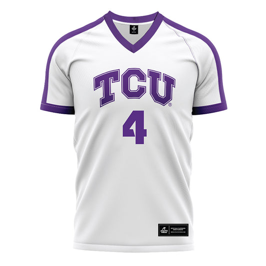 TCU - NCAA Women's Soccer : Yasmine Decombe - White Soccer Jersey-0