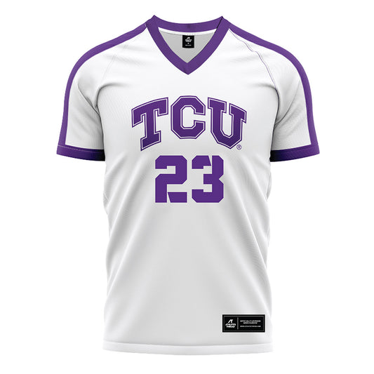 TCU - NCAA Women's Soccer : Grace Grace Coppinger - White Soccer Jersey-0