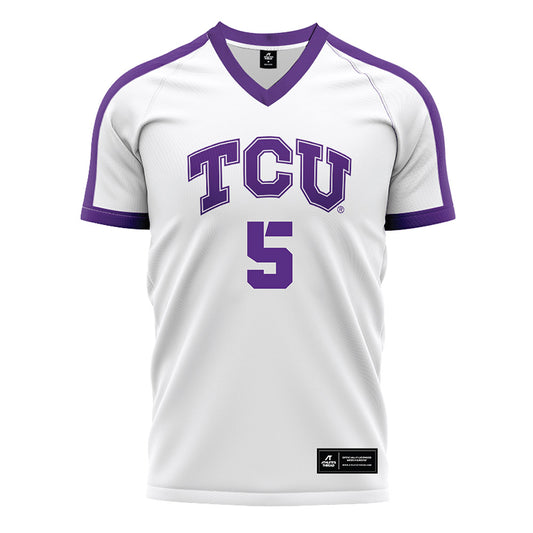 TCU - NCAA Women's Soccer : Jennie Immethun - White Soccer Jersey