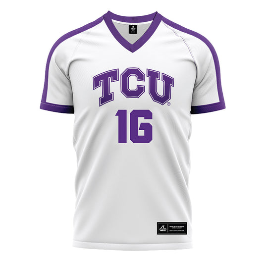 TCU - NCAA Women's Soccer : Cate Sarinopoulos - White Soccer Jersey
