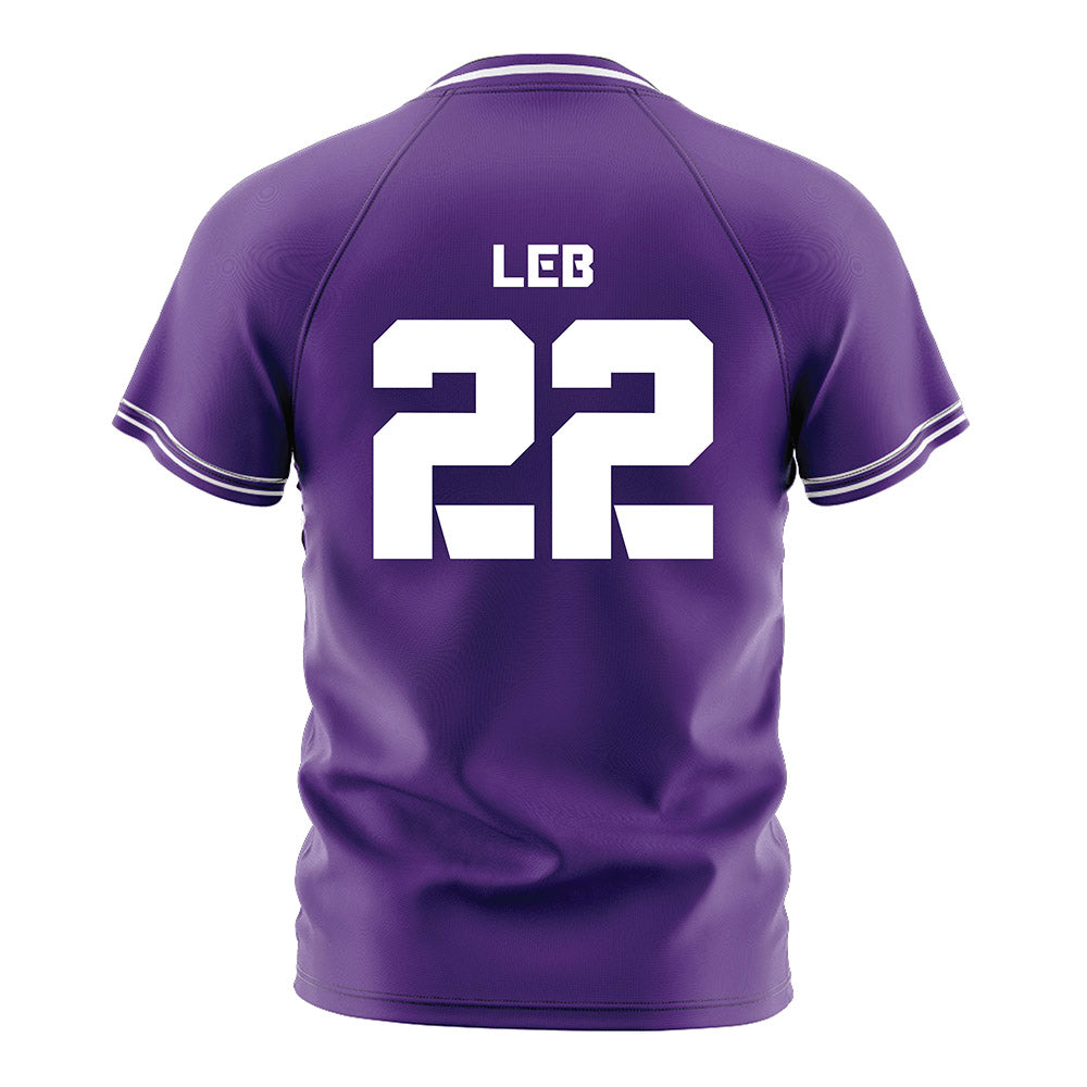TCU - NCAA Women's Soccer : Georgia Leb - Purple Soccer Jersey-1