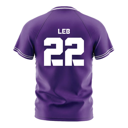 TCU - NCAA Women's Soccer : Georgia Leb - Purple Soccer Jersey-1