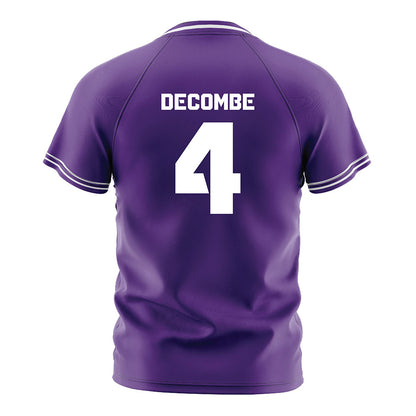 TCU - NCAA Women's Soccer : Yasmine Decombe - Purple Soccer Jersey-1