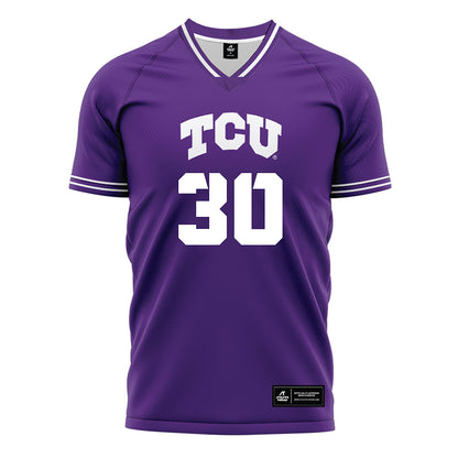 TCU - NCAA Women's Soccer : Evie Baker - Purple Soccer Jersey