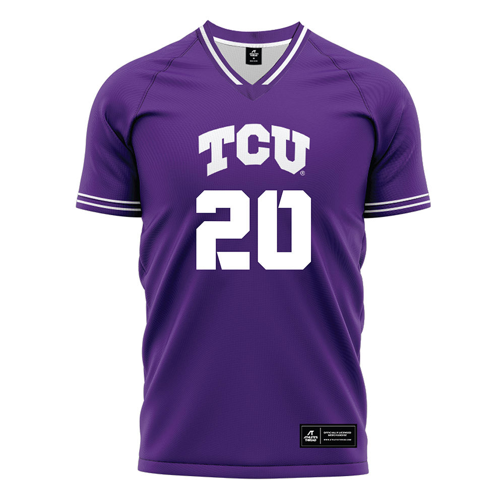 TCU - NCAA Women's Soccer : Zoe Calyer - Purple Soccer Jersey