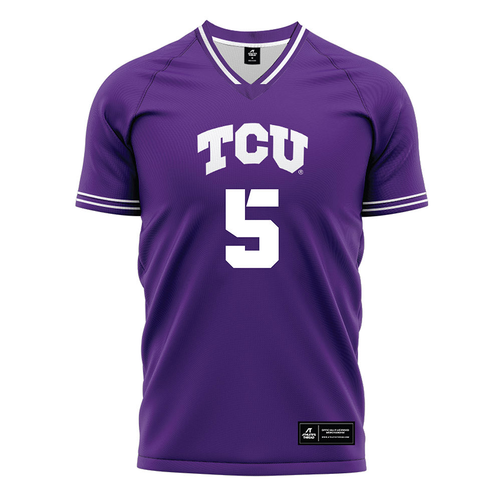 TCU - NCAA Women's Soccer : Jennie Immethun - Purple Soccer Jersey