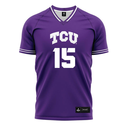 TCU - NCAA Women's Soccer : Filippa Hoegild - Purple Soccer Jersey-0