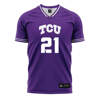 TCU - NCAA Women's Soccer : Camryn Lancaster - Purple Soccer Jersey