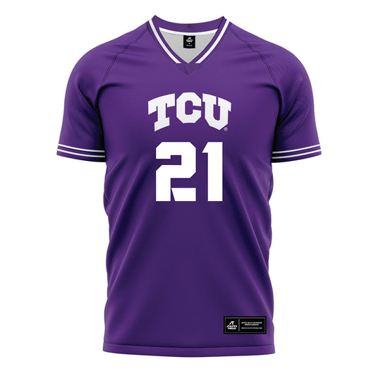 TCU - NCAA Women's Soccer : Camryn Lancaster - Purple Soccer Jersey