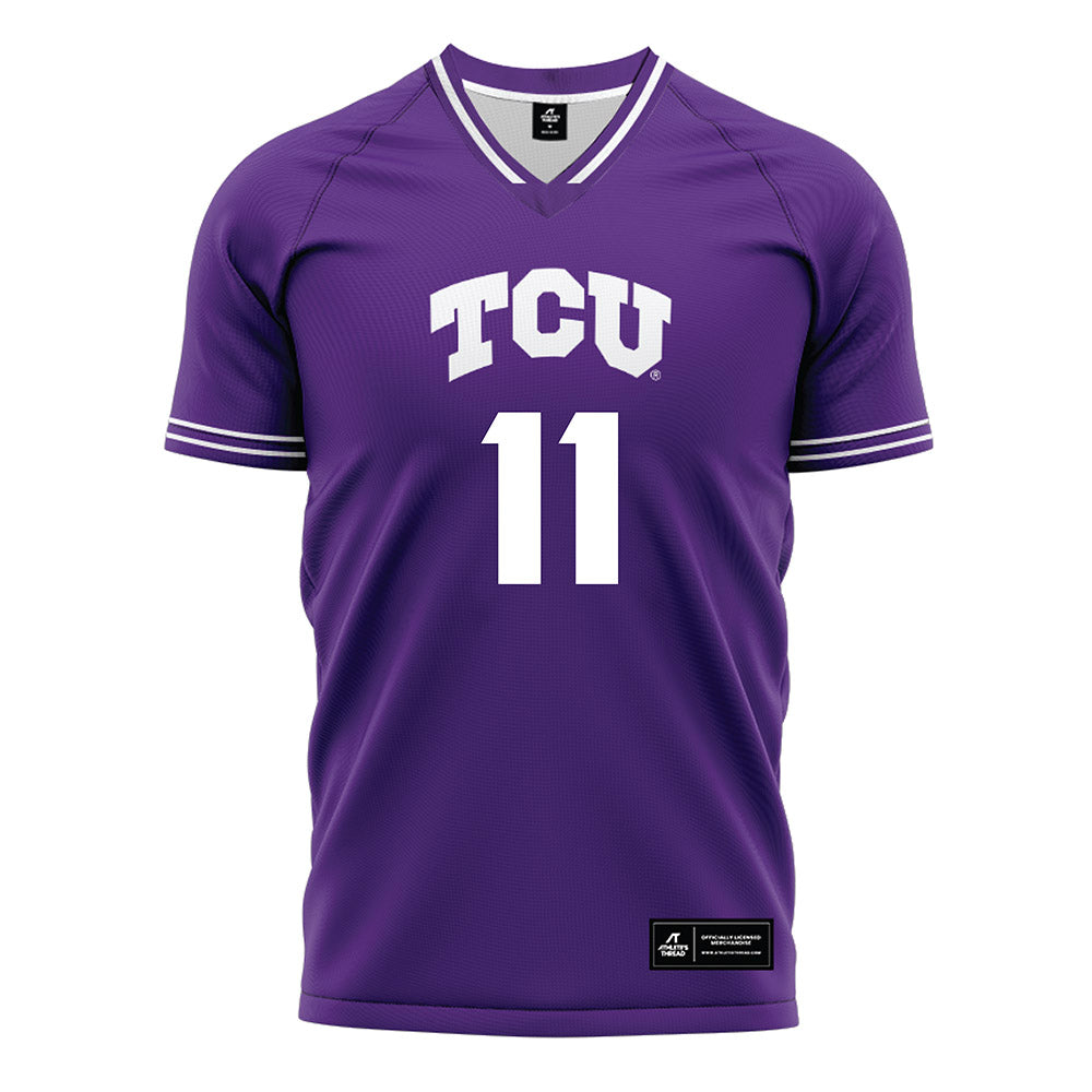 TCU - NCAA Women's Soccer : Bella Diorio - Purple Soccer Jersey