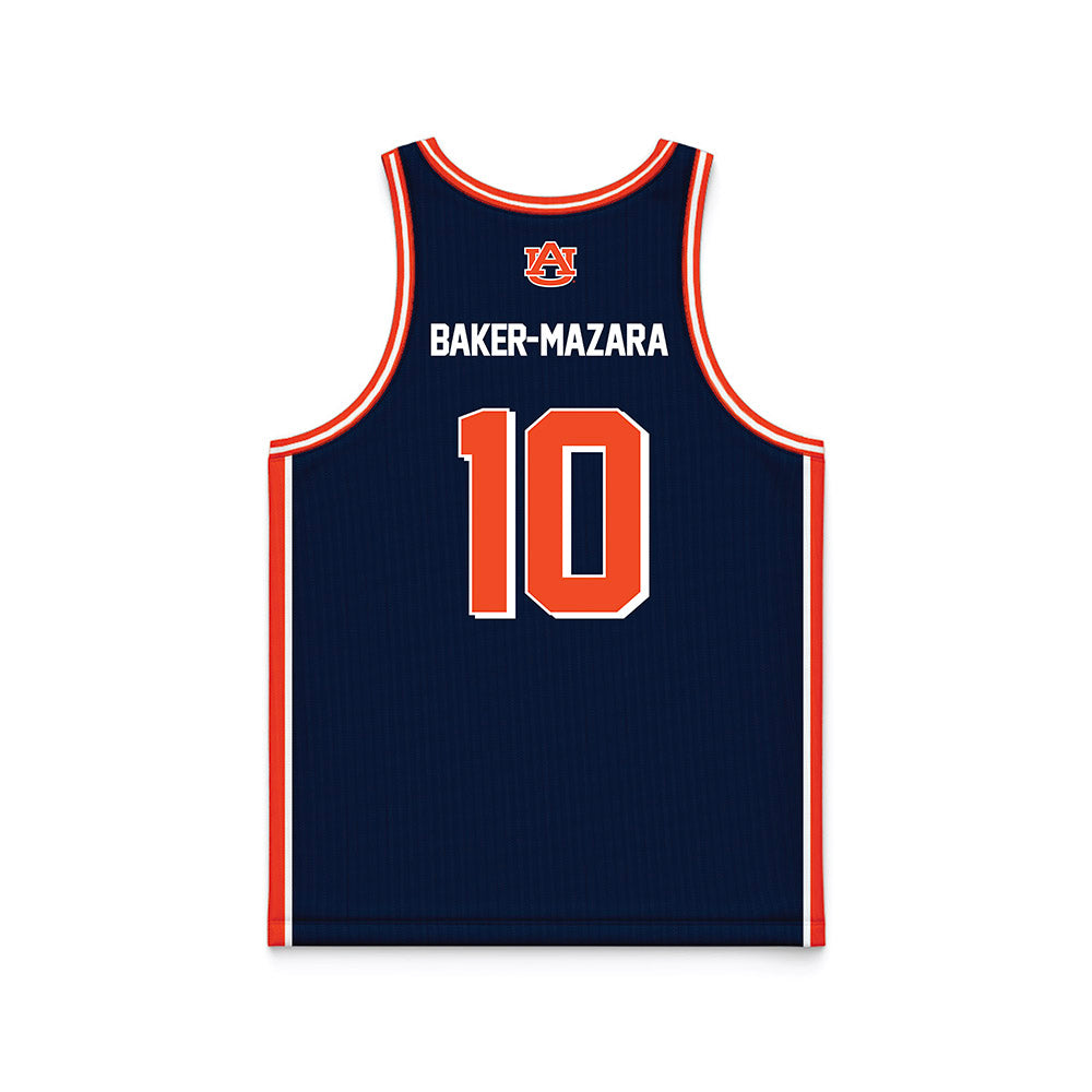 Auburn - NCAA Men's Basketball : Chad Baker-Mazara - Navy Basketball Jersey-1