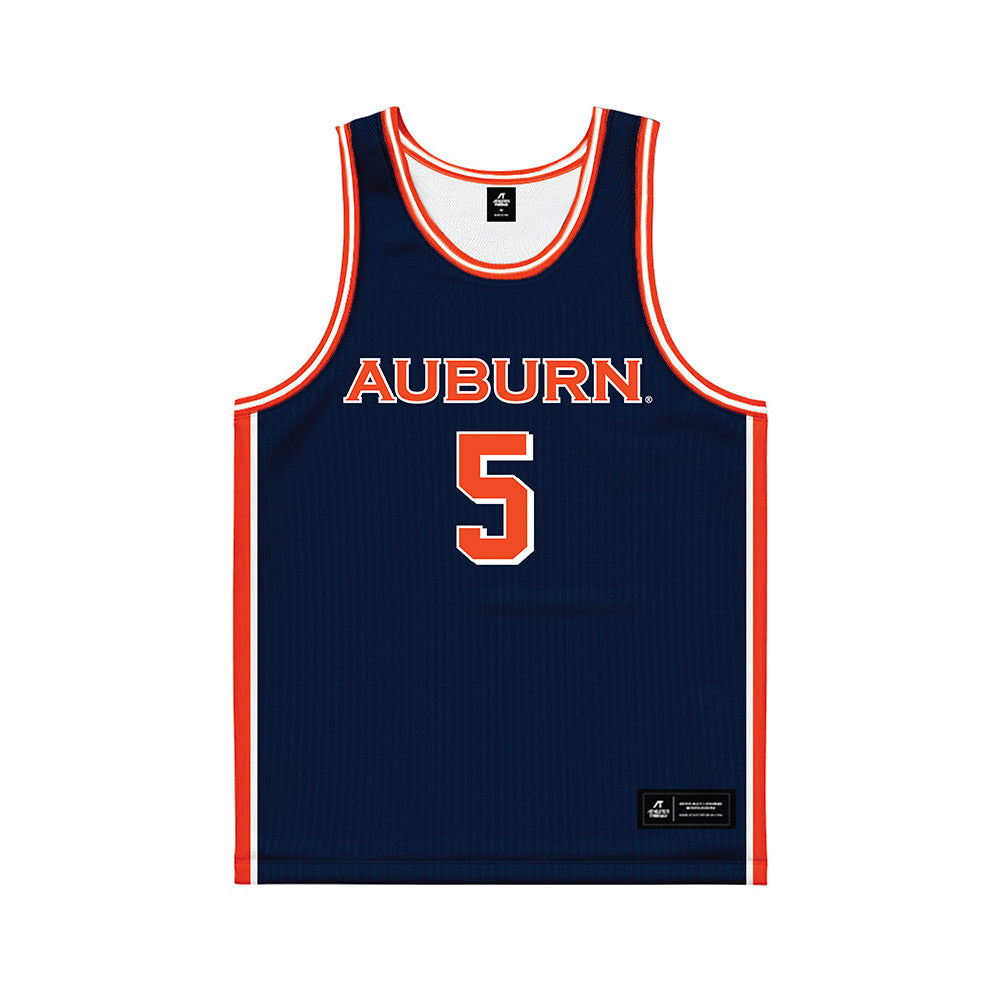 Auburn - NCAA Men's Basketball : Kaden Magwood - Navy Basketball Jersey-0