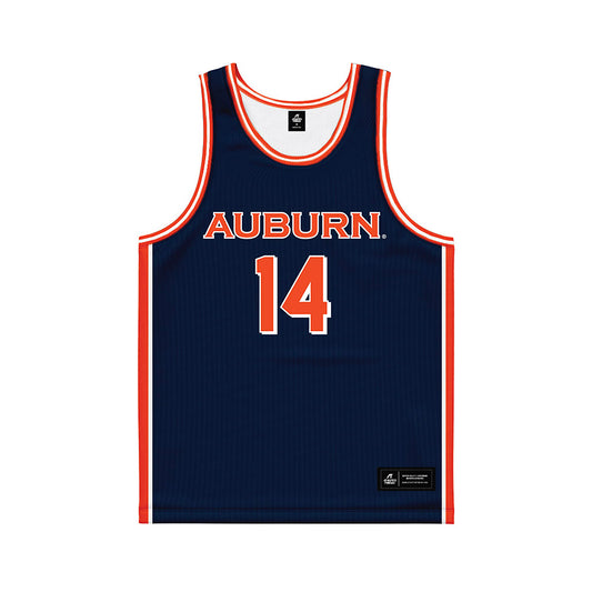 Auburn - NCAA Men's Basketball : Presley Patterson - Basketball Jersey Navy