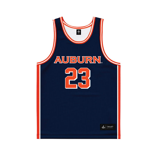 Auburn - NCAA Men's Basketball : Addarin Scott - Basketball Jersey Navy