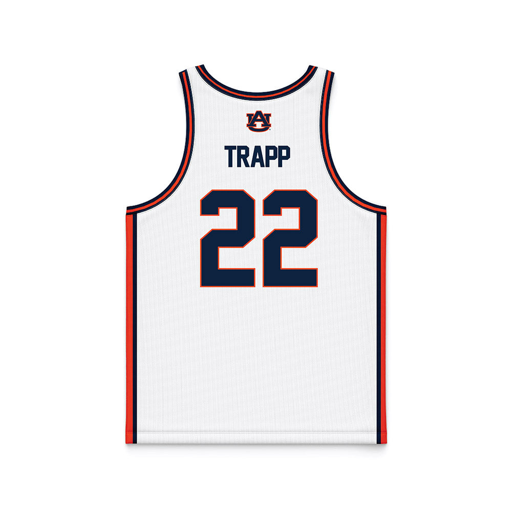 Auburn - NCAA Men's Basketball : Reed Trapp - White Basketball Jersey-1