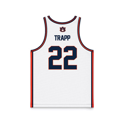 Auburn - NCAA Men's Basketball : Reed Trapp - White Basketball Jersey-1