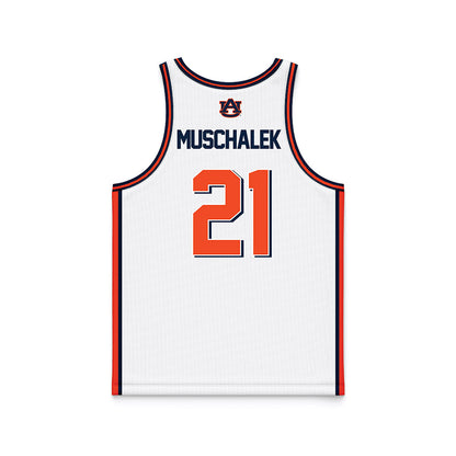 Auburn - NCAA Men's Basketball : Blake Muschalek - Basketball Jersey White