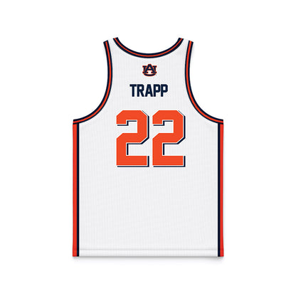 Auburn - NCAA Men's Basketball : Reed Trapp - White Basketball Jersey