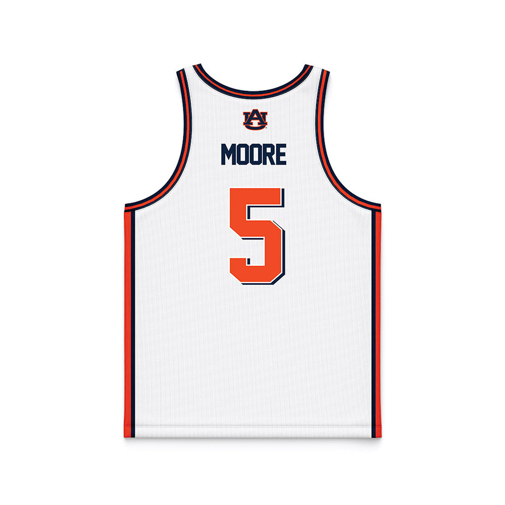 Auburn - NCAA Men's Basketball : Chris Moore - Basketball Jersey White