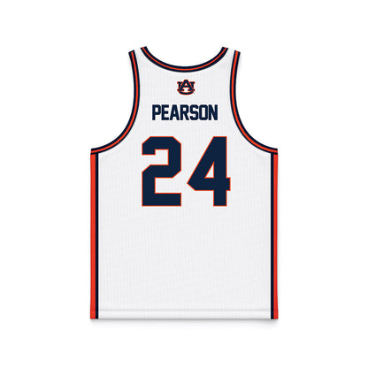 Auburn - NCAA Men's Basketball : Bradley Pearson - White Basketball Jersey-1
