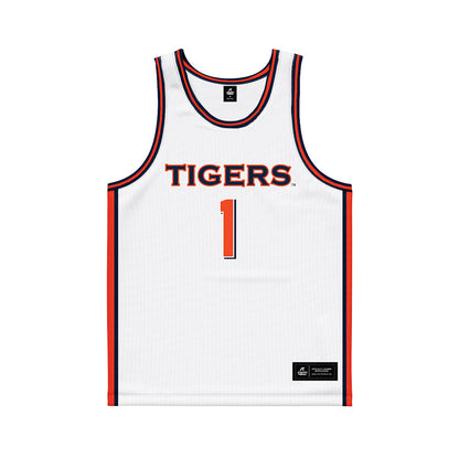 Auburn - NCAA Men's Basketball : JP Pegues - White Basketball Jersey