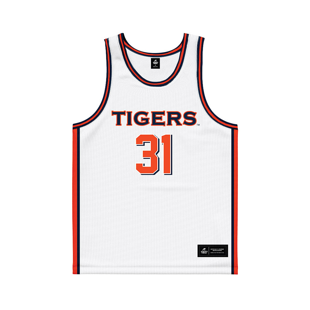 Auburn - NCAA Men's Basketball : Chaney Johnson - White Basketball Jersey