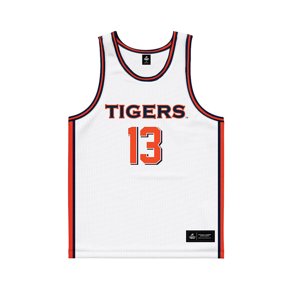 Auburn - NCAA Men's Basketball : Miles Kelly - White Basketball Jersey