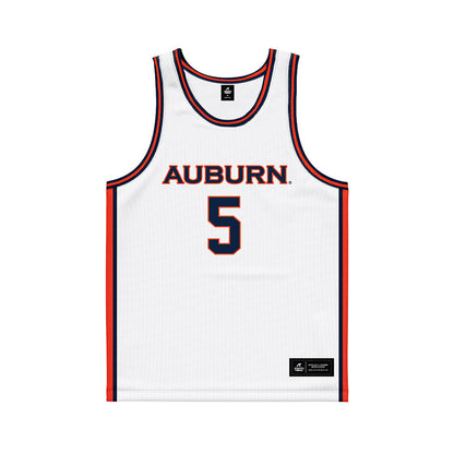 Auburn - NCAA Men's Basketball : Kaden Magwood - White Basketball Jersey-0