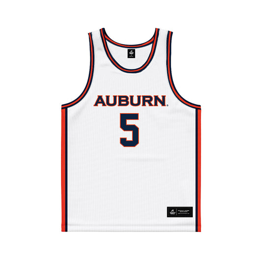 Auburn - NCAA Men's Basketball : Kaden Magwood - White Basketball Jersey-0