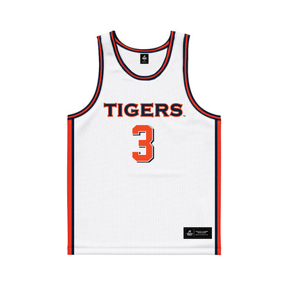 Auburn - NCAA Men's Basketball : Jahki Howard - White Basketball Jersey