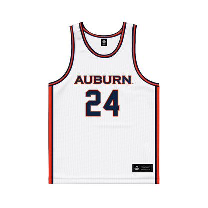 Auburn - NCAA Men's Basketball : Bradley Pearson - White Basketball Jersey-0