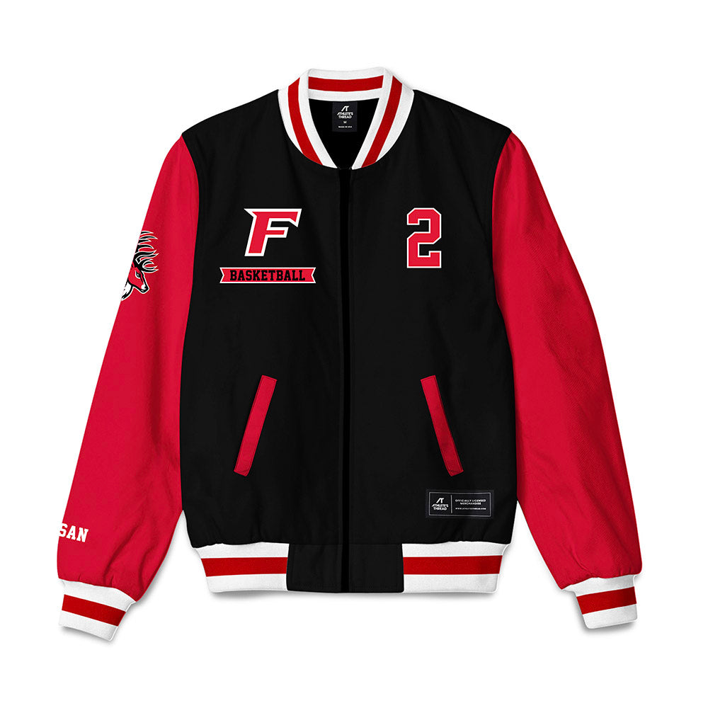Fairfield - NCAA Women's Basketball : Selen Yusan - Bomber Jacket-0
