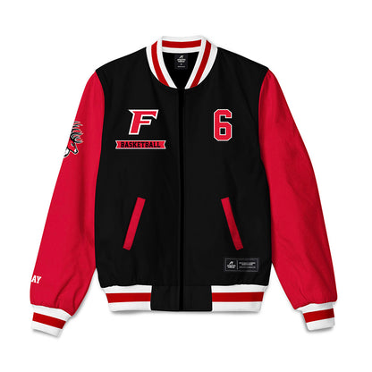 Fairfield - NCAA Men's Basketball : Aidan May - Bomber Jacket