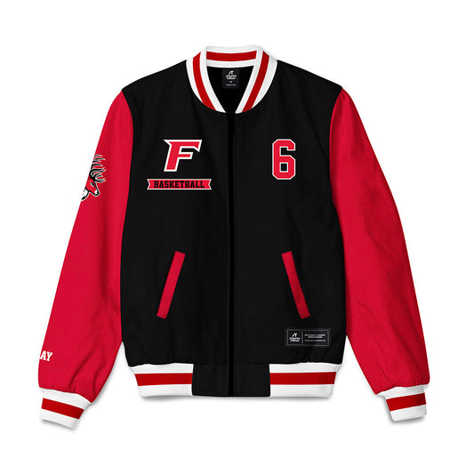 Fairfield - NCAA Men's Basketball : Aidan May - Bomber Jacket