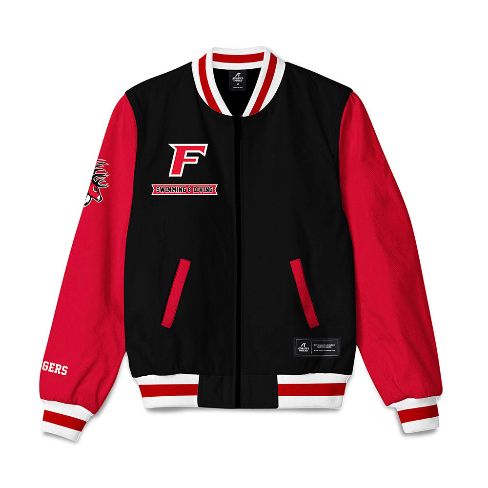 Fairfield - NCAA Men's Swimming & Diving : Colton Driggers - Bomber Jacket-0