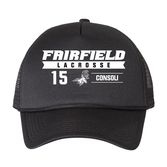 Fairfield - NCAA Men's Lacrosse : Cooper Consoli - Trucker Hat-0