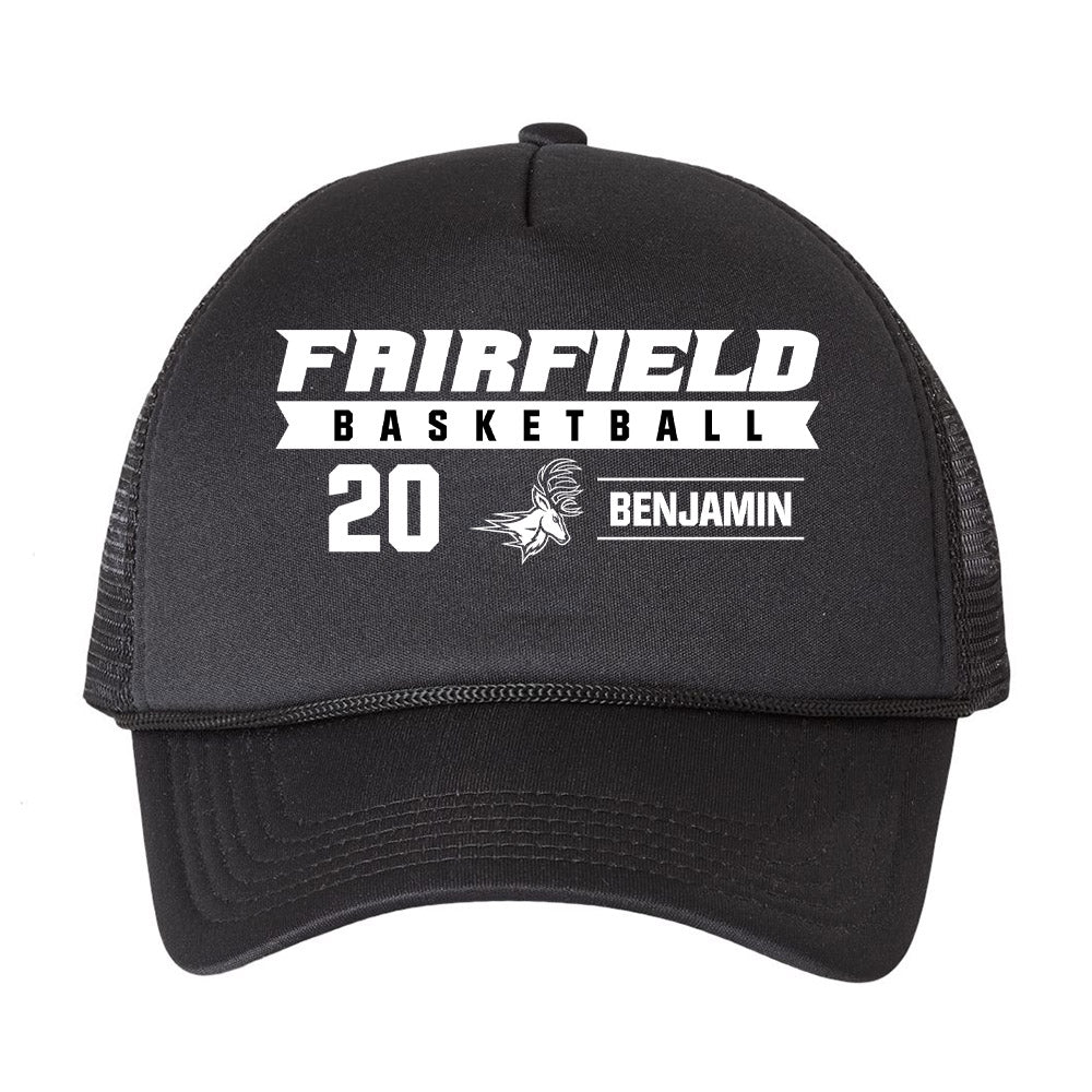 Fairfield - NCAA Men's Basketball : Brandon Benjamin - Trucker Hat-0