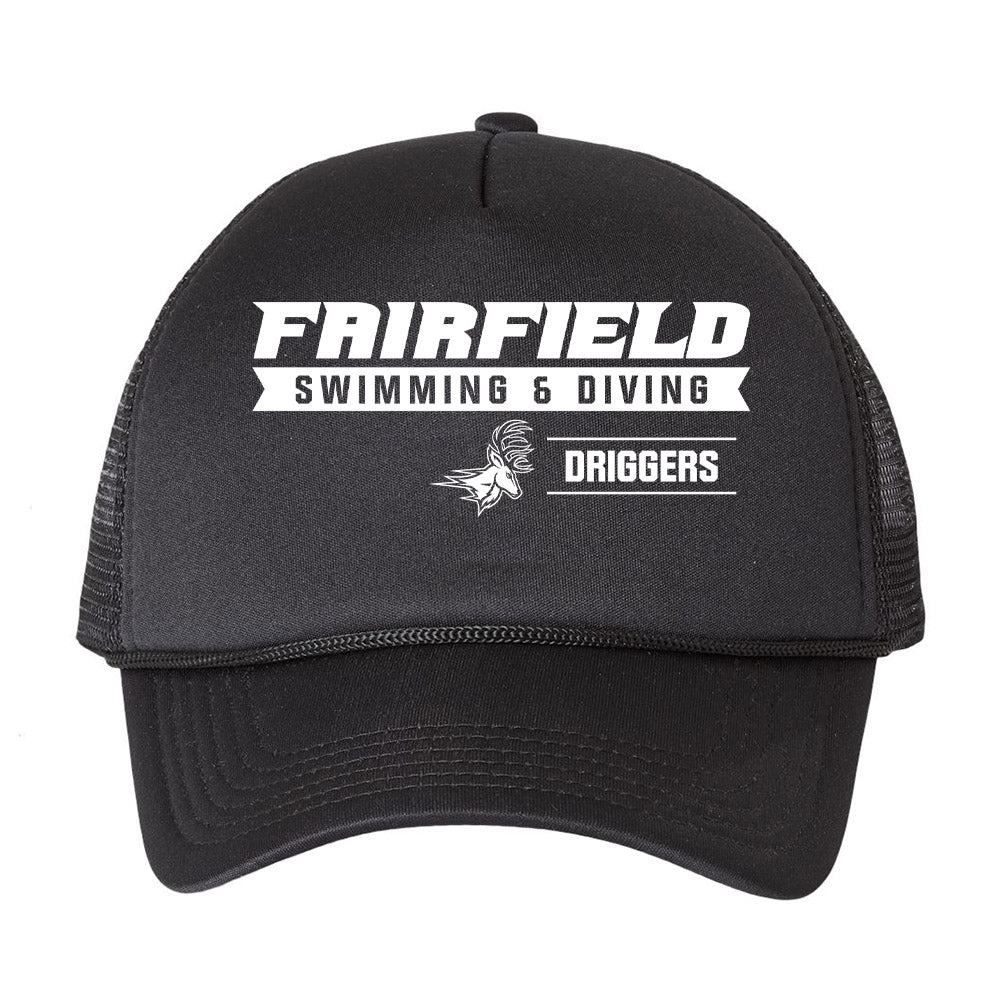 Fairfield - NCAA Men's Swimming & Diving : Colton Driggers - Trucker Hat-0