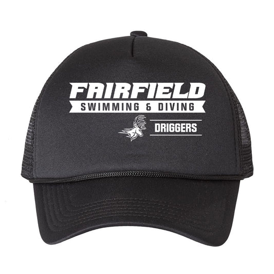 Fairfield - NCAA Men's Swimming & Diving : Colton Driggers - Trucker Hat-0