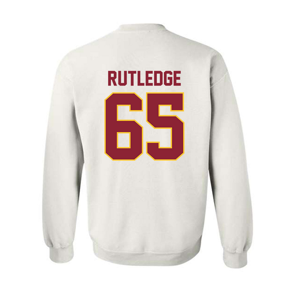 Iowa State - NCAA Football : Garret Rutledge - Classic Shersey Crewneck Sweatshirt-1