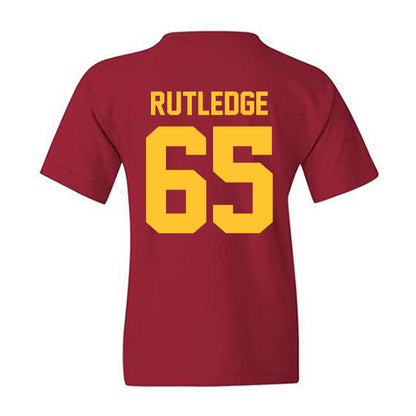 Iowa State - NCAA Football : Garret Rutledge - Classic Shersey Youth T-Shirt-1