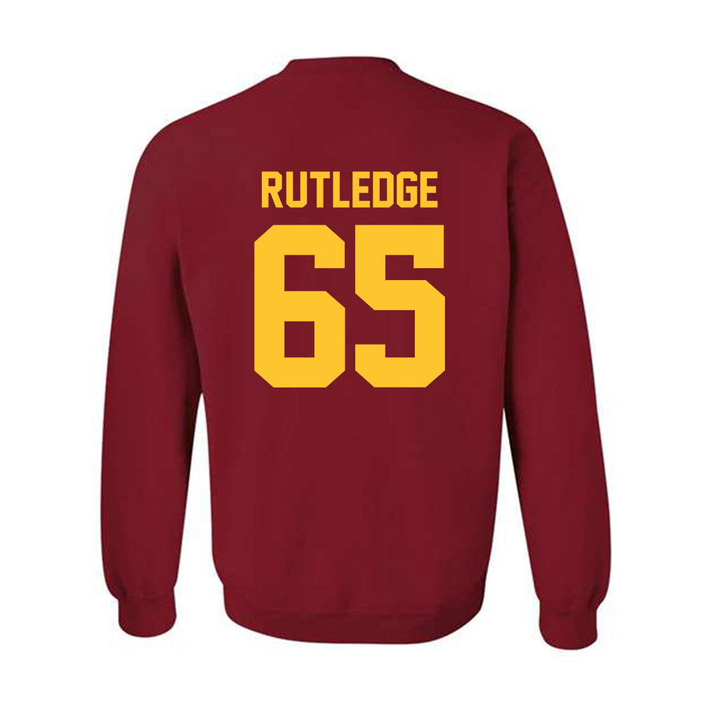 Iowa State - NCAA Football : Garret Rutledge - Classic Shersey Crewneck Sweatshirt-1