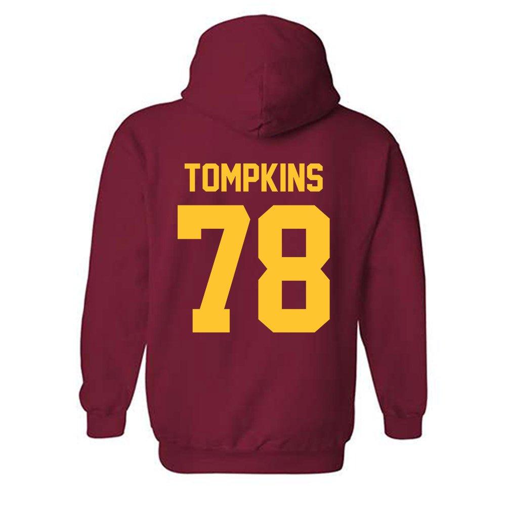 Iowa State - NCAA Football : Will Tompkins - Classic Shersey Hooded Sweatshirt-1