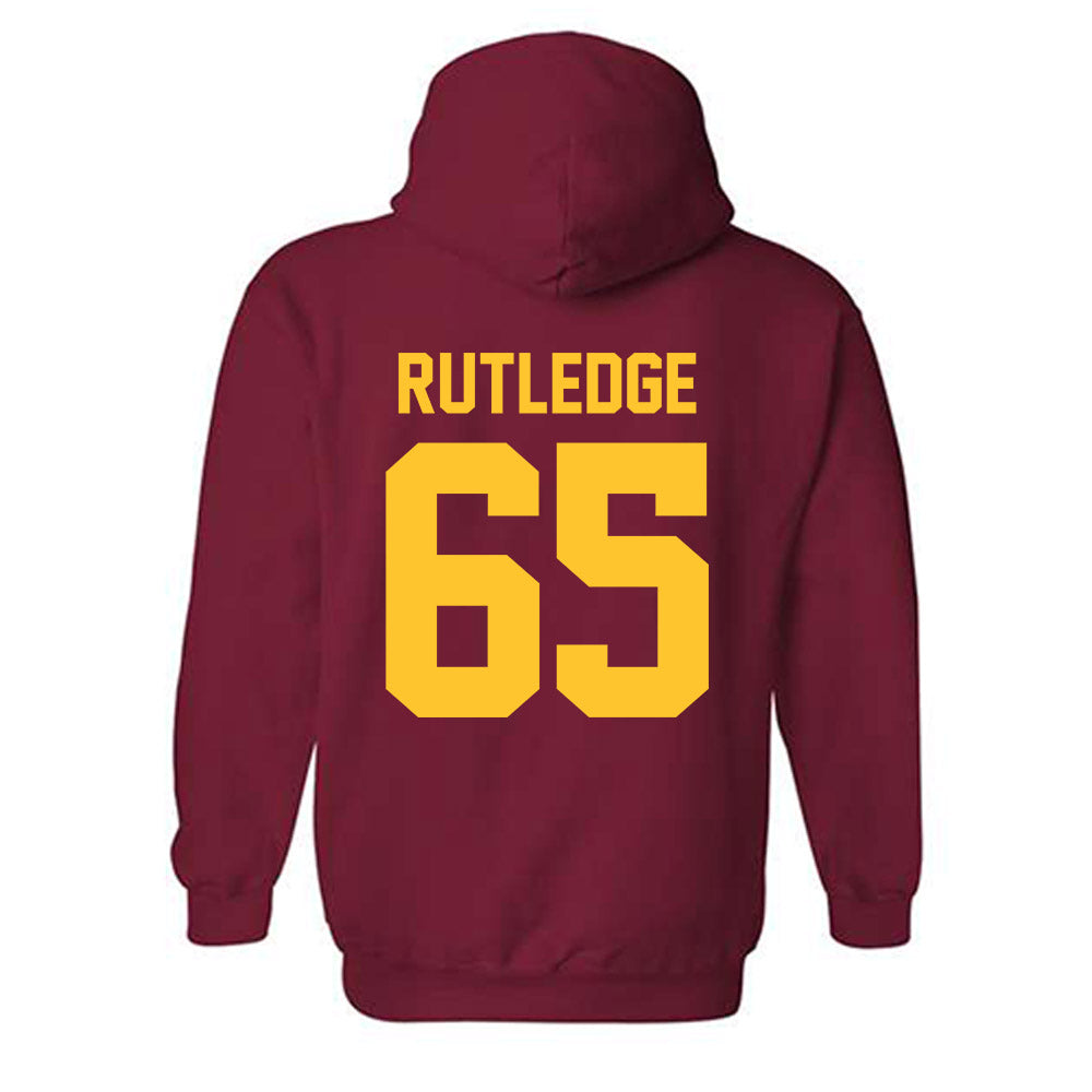 Iowa State - NCAA Football : Garret Rutledge - Classic Shersey Hooded Sweatshirt-1
