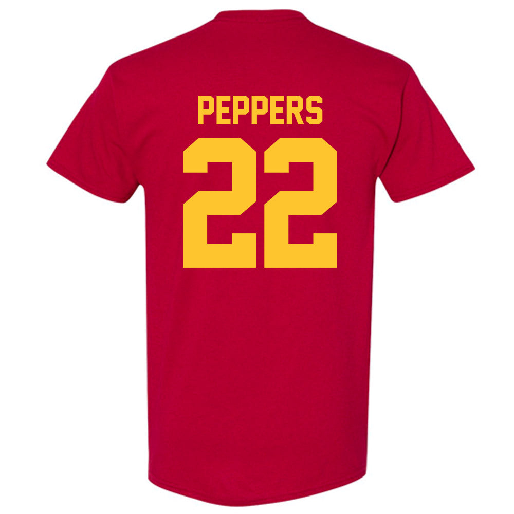 Iowa State - NCAA Football : Ryver Peppers - Classic Shersey T-Shirt-1