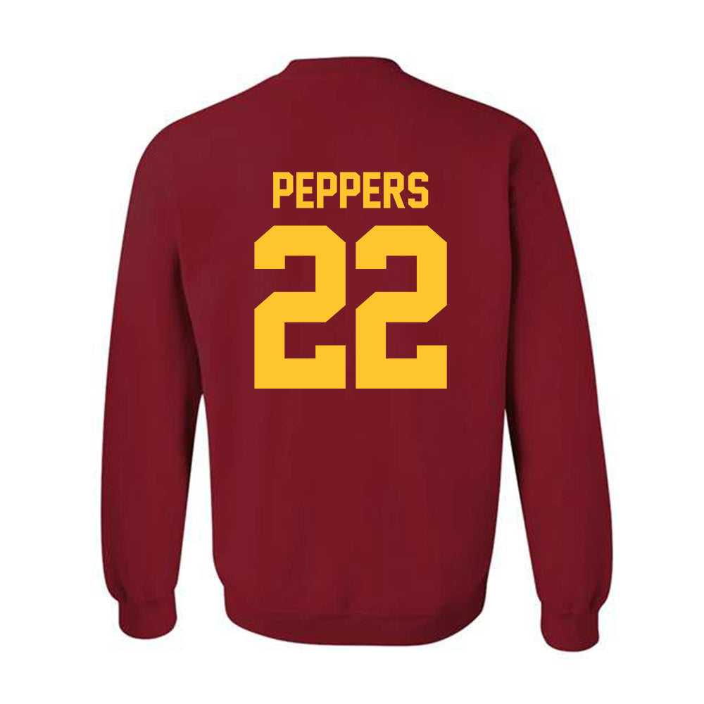 Iowa State - NCAA Football : Ryver Peppers - Classic Shersey Crewneck Sweatshirt-1