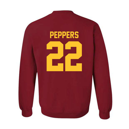 Iowa State - NCAA Football : Ryver Peppers - Classic Shersey Crewneck Sweatshirt-1