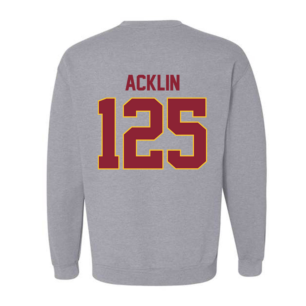 Iowa State - NCAA Wrestling : Canon Acklin - Classic Shersey Crewneck Sweatshirt