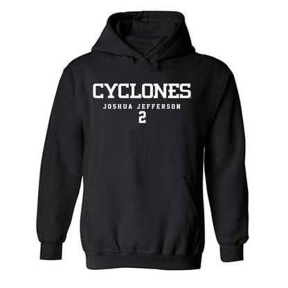 Iowa State - NCAA Men's Basketball : Joshua Jefferson - Classic Fashion Shersey Hooded Sweatshirt