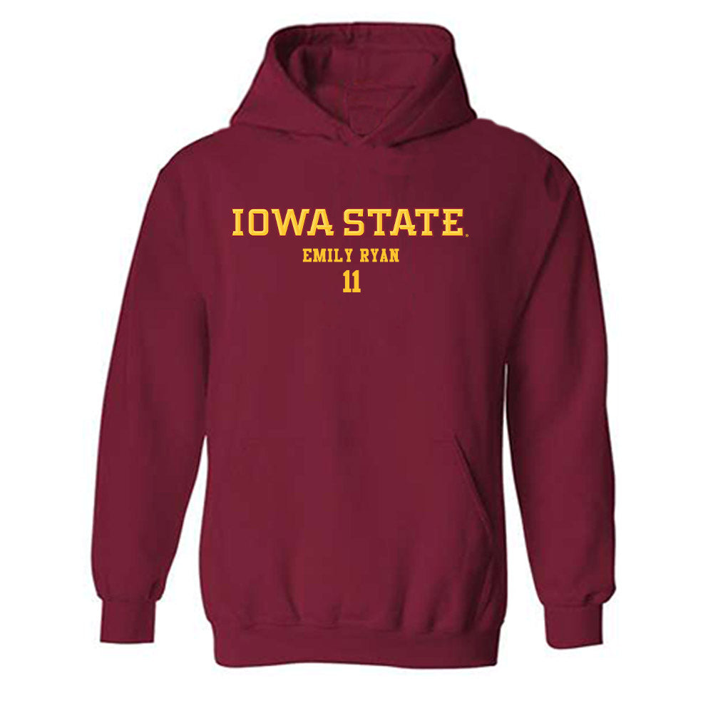 Iowa State - NCAA Women's Basketball : Emily Ryan - Classic Fashion Shersey Hooded Sweatshirt